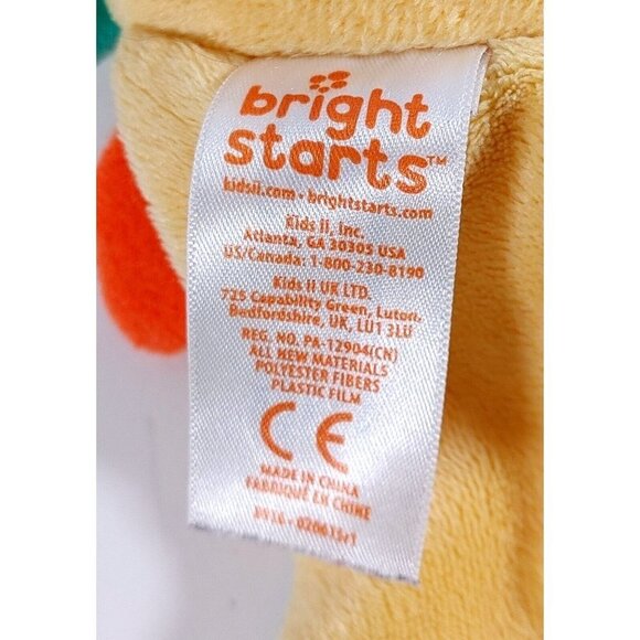 Bright Starts Giraffe Crinkle Teether Toy Baby Infant Lovey Washable M3357 - Picture 3 of 3